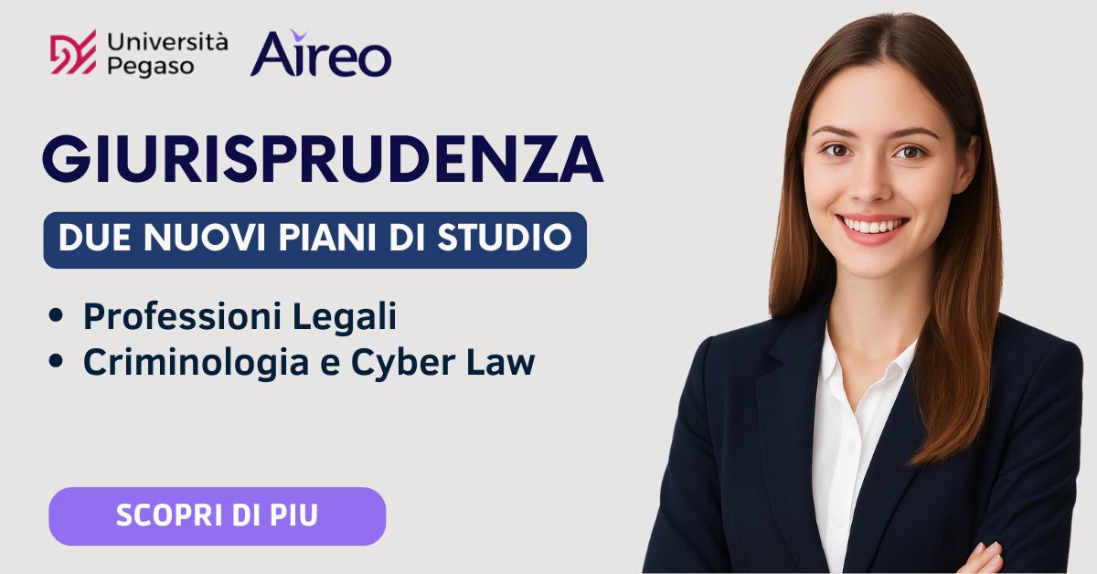 UniPegaso lancia due nuovi percorsi in Giurisprudenza: scegli tra prProfessioni Legali e Criminologia & Cyber Law