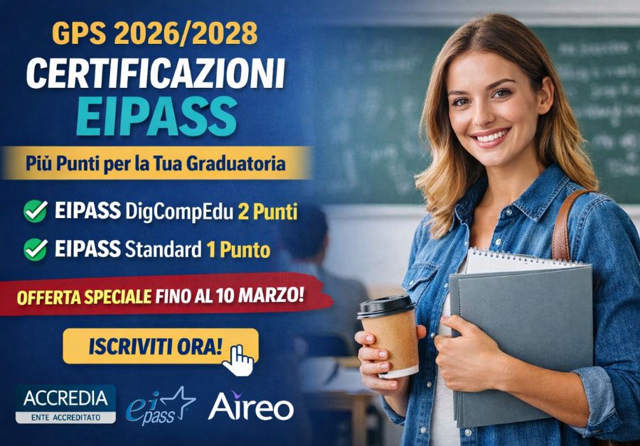 EIPASS DigCompEdu: la certificazione che ti prepara alle GPS 2026 e ti mette un passo avanti a tutti