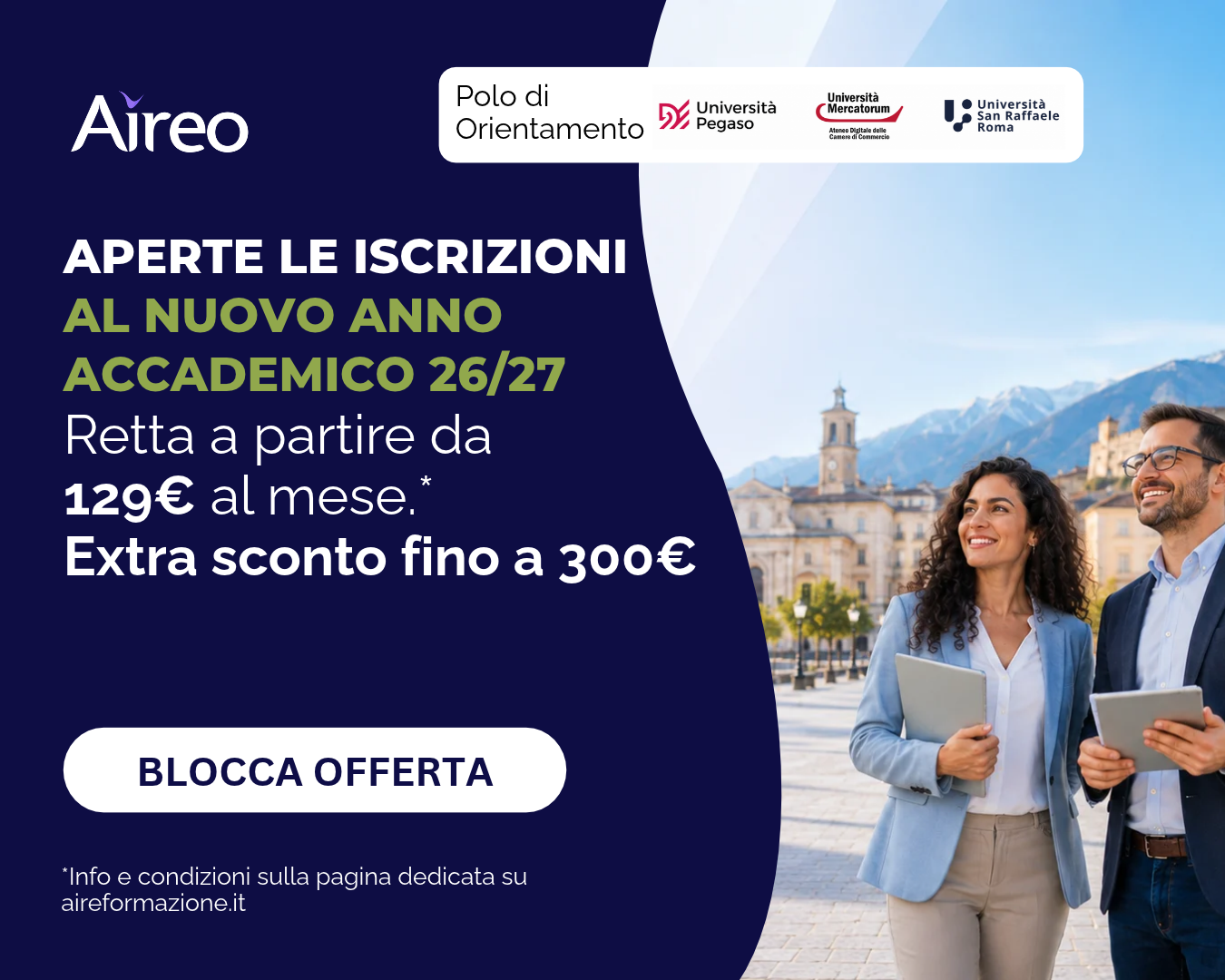 Promozioni Multiversity ottobre 2026: fino a 300€ di sconto per iniziare o riprendere l’università